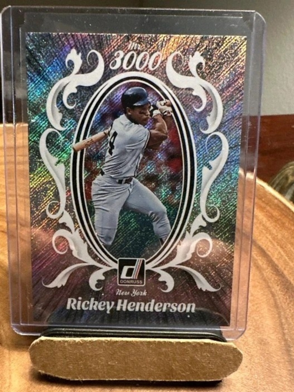2023 Panini Donruss Mr. 3000 Rickey Henderson Silver Rapture #M3K-1 Yankees